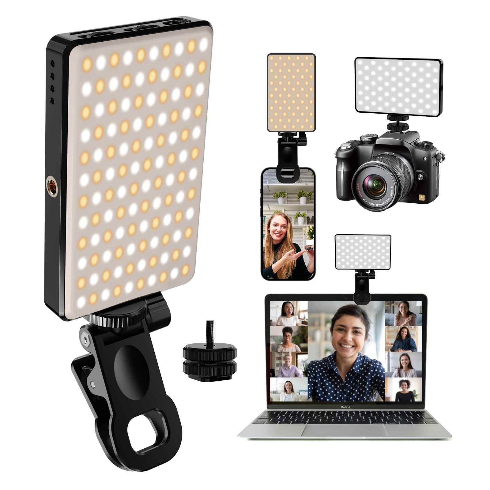 Photography Lighting Continuous - Luz LED para Selfie, 3000Mah, 120