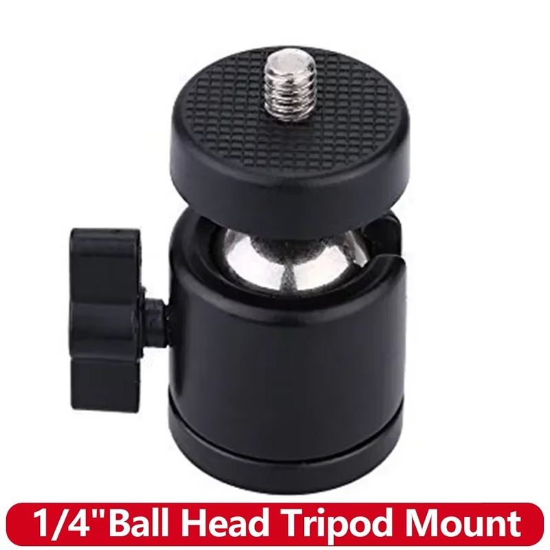 Photography Video Lighting Kit With Adjustable Tripod Stand - Adaptador universal de bola metálica mini