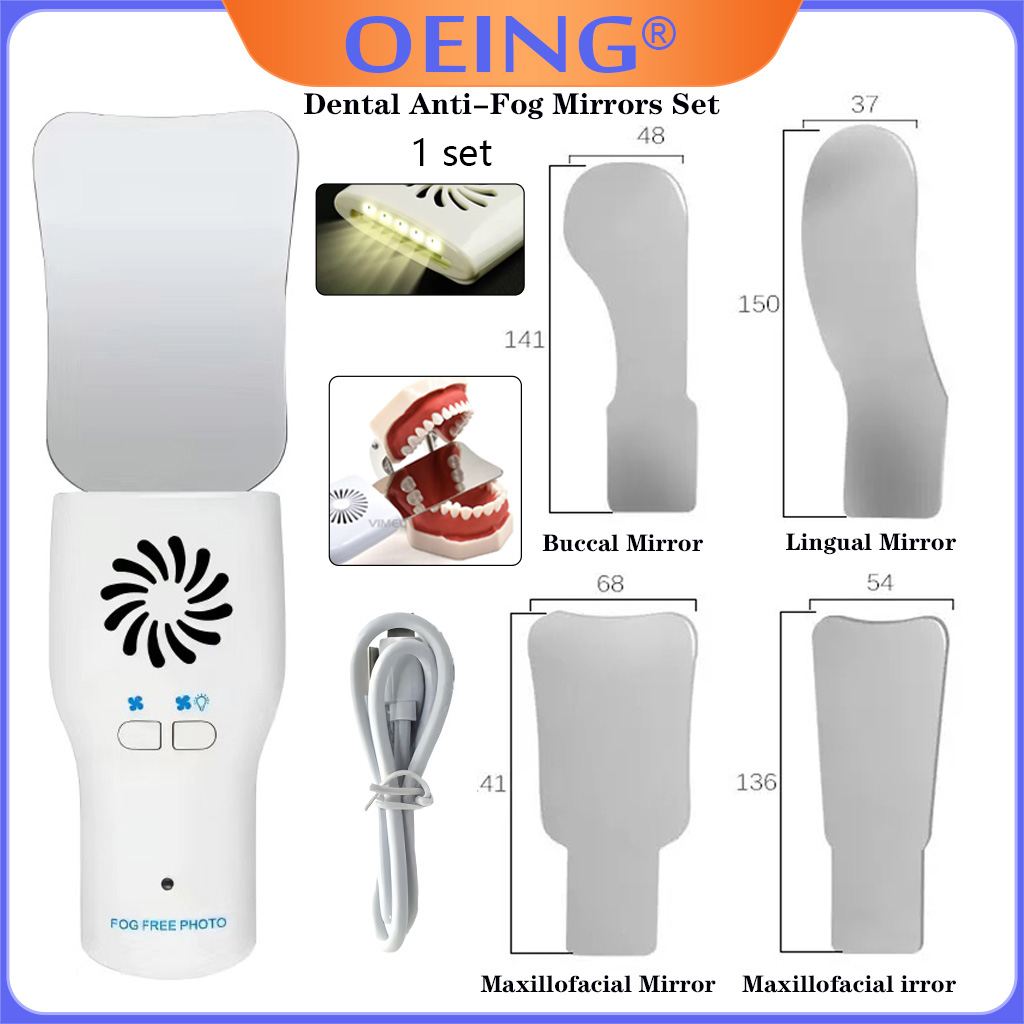 Photography Lighting Set - Juego de espejos antiniebla dentales AG,