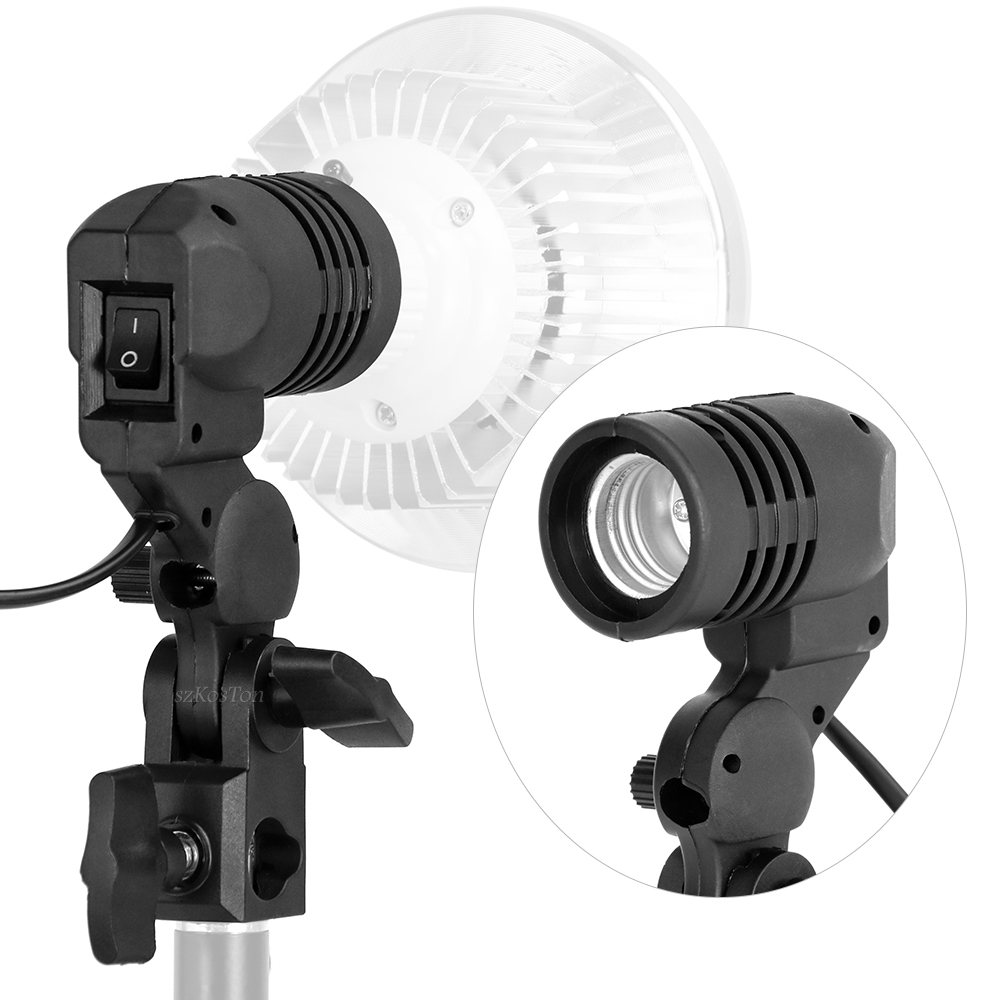 Photography Lighting With Umbrella - Portalámparas de un solo cabezal E27,