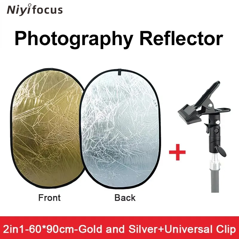 Photography Lighting Handheld - Reflector Portátil Redondo 2 en 1