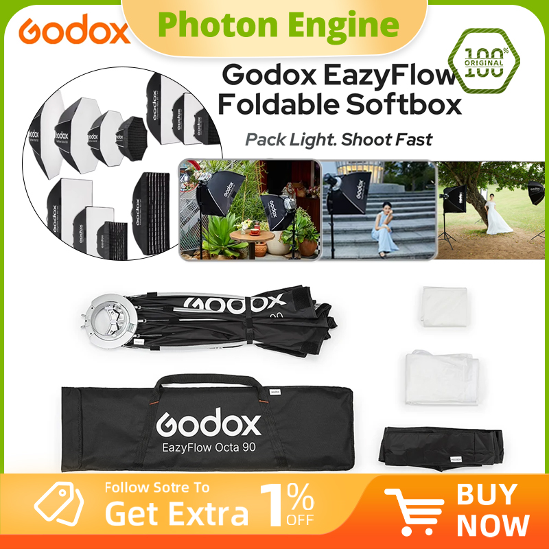 Photography Lighting Mount - Godox EazyFlow Series: difusor de luz