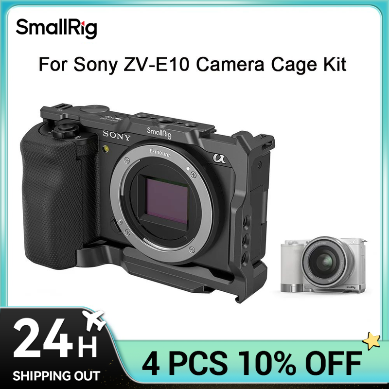 Sony Camera Zv-E10 - SmallRig-jaula para cámara Sony ZVE10 con
