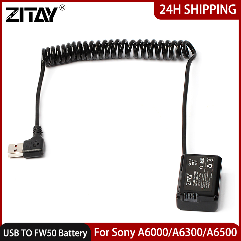 Photography Lighting For Dummies - Batería Ficticia ZITAY USB a FW50