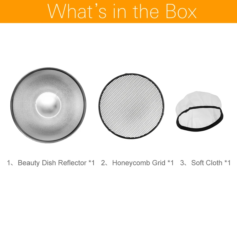 Plato reflector de belleza pla - Beauty Dish 55Cm reseña y precio