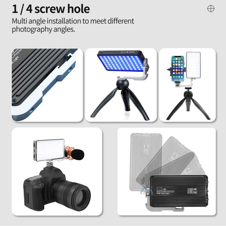 Luz de Relleno RGB de Panel Pl - Photography Lighting Handheld reseña y precio