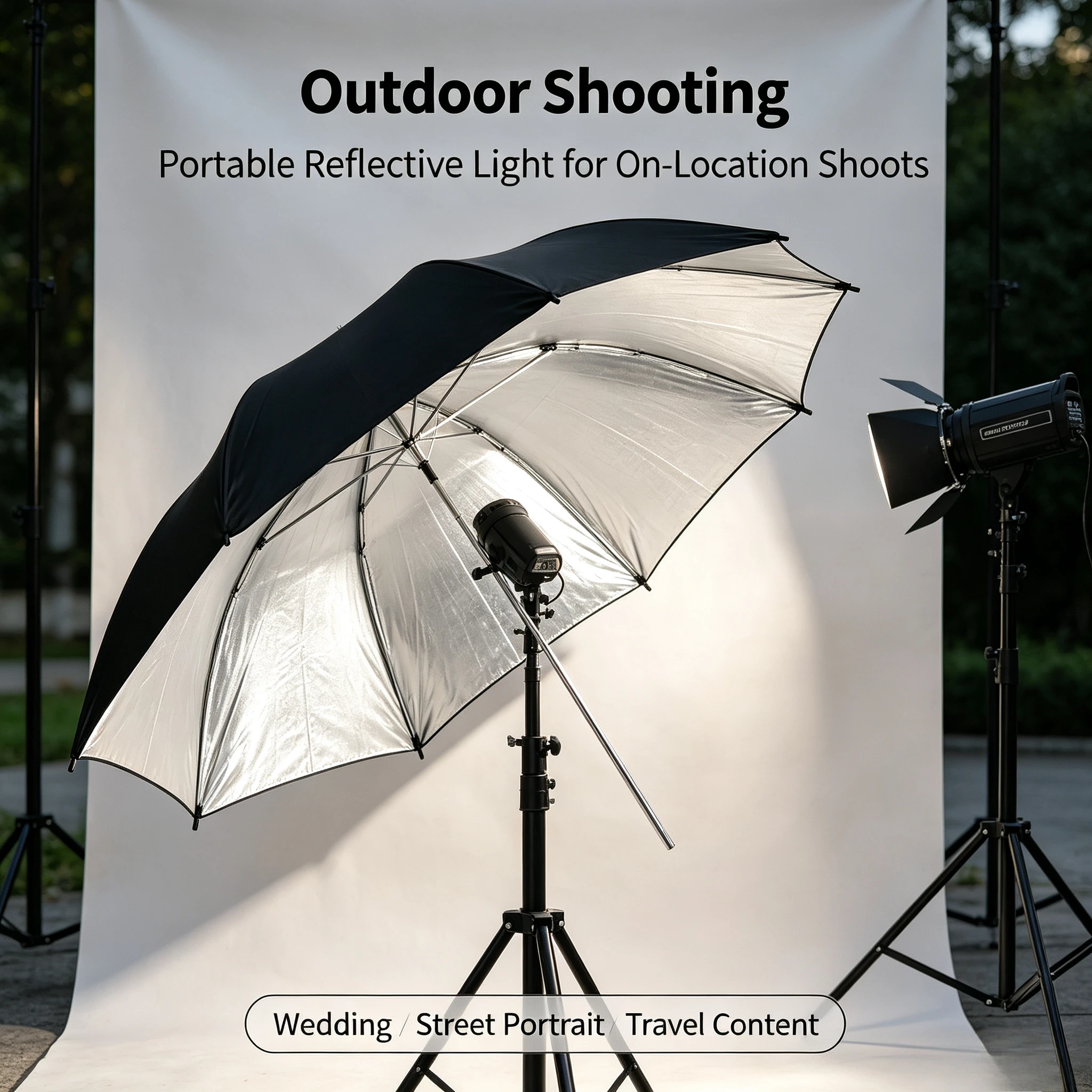 Paraguas Reflectante Negro Res - Photography Lighting With Umbrella reseña y precio