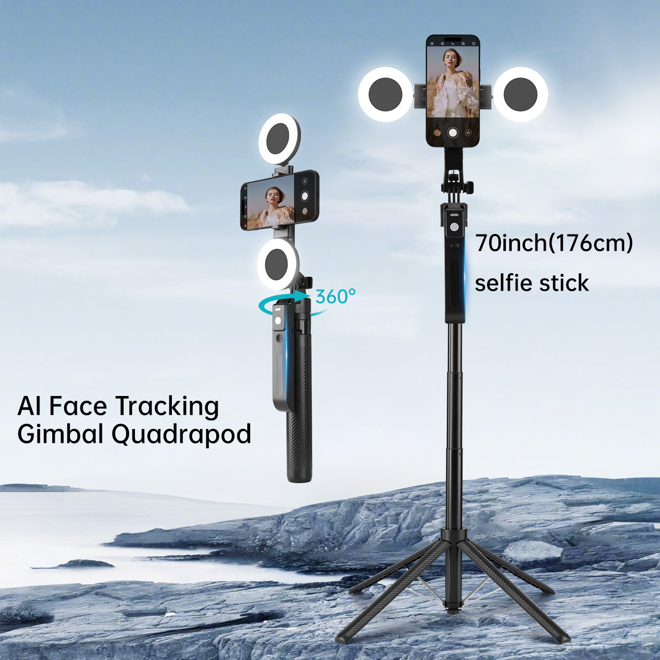 Nuevo Trípode para Selfies con - Photography Lighting Ai reseña y precio