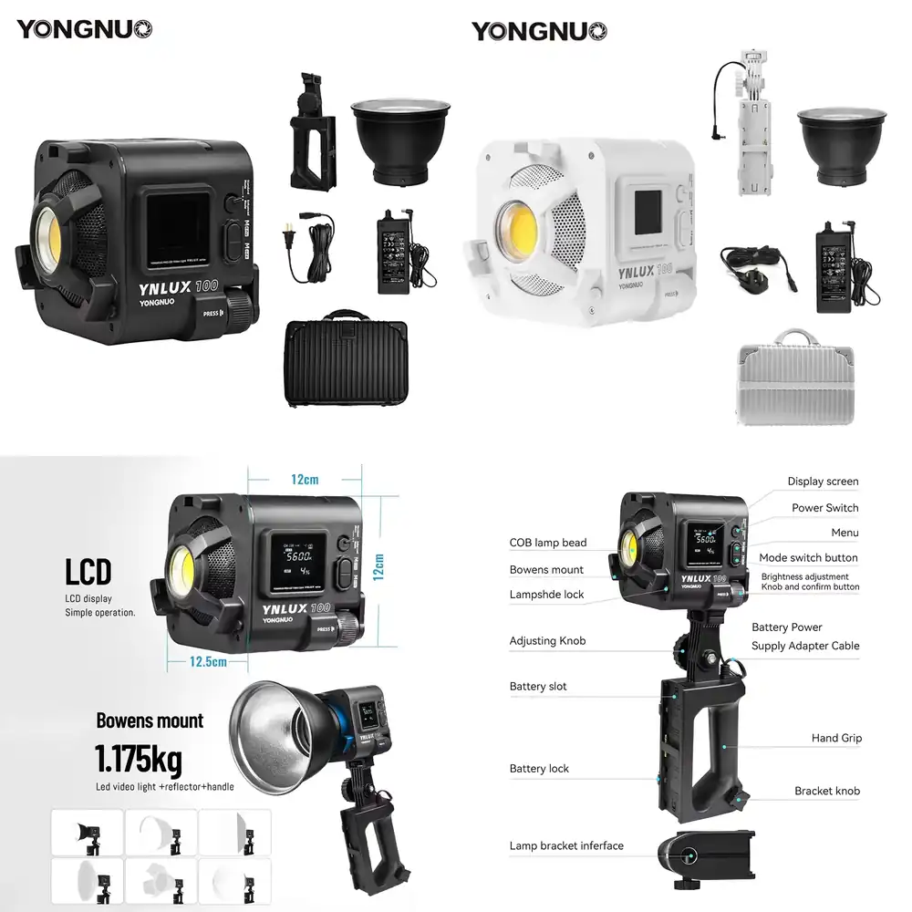 YONGNUO YNLUX100 100W 3200K-56 - Photography Lighting Video reseña y precio