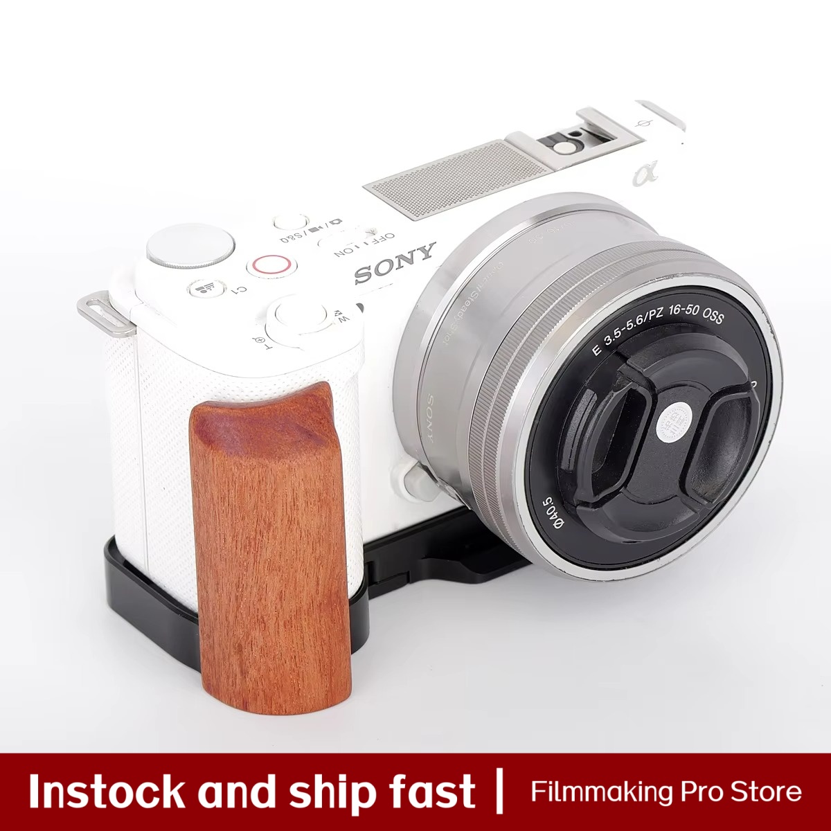 Empuñadura de madera de palisa - Sony Camera Zv-E10 reseña y precio