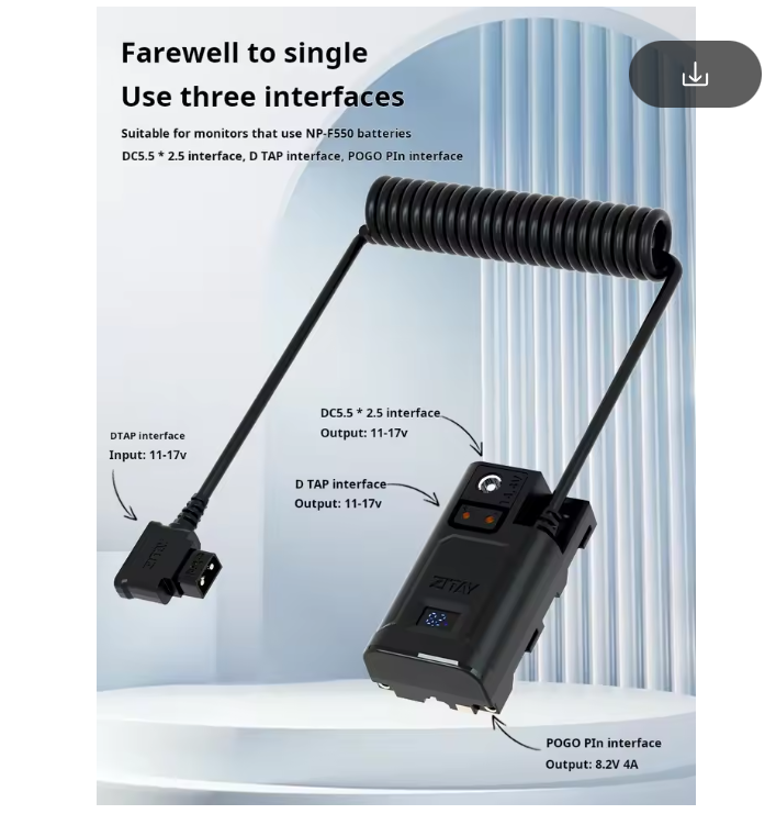 ZITAY D-TAP a NP-F550 batería  - Photography Lighting For Dummies reseña y precio