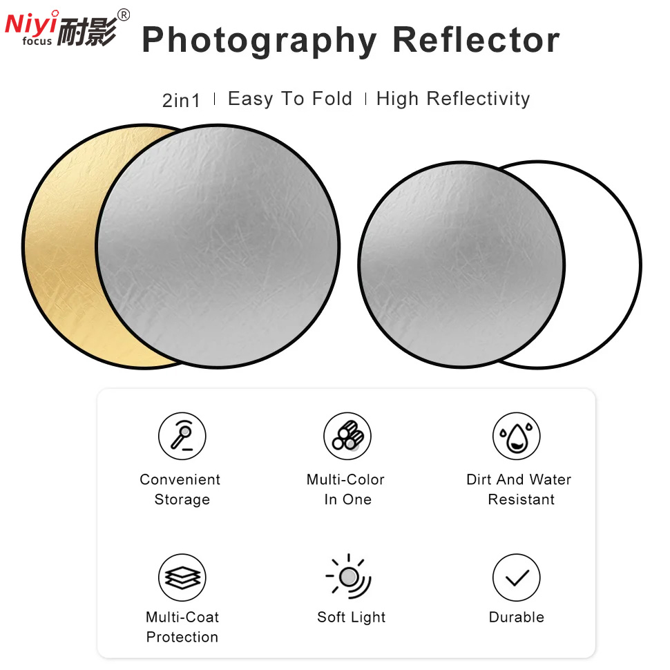 Reflector Portátil Redondo 2 e - Photography Lighting Handheld reseña y precio