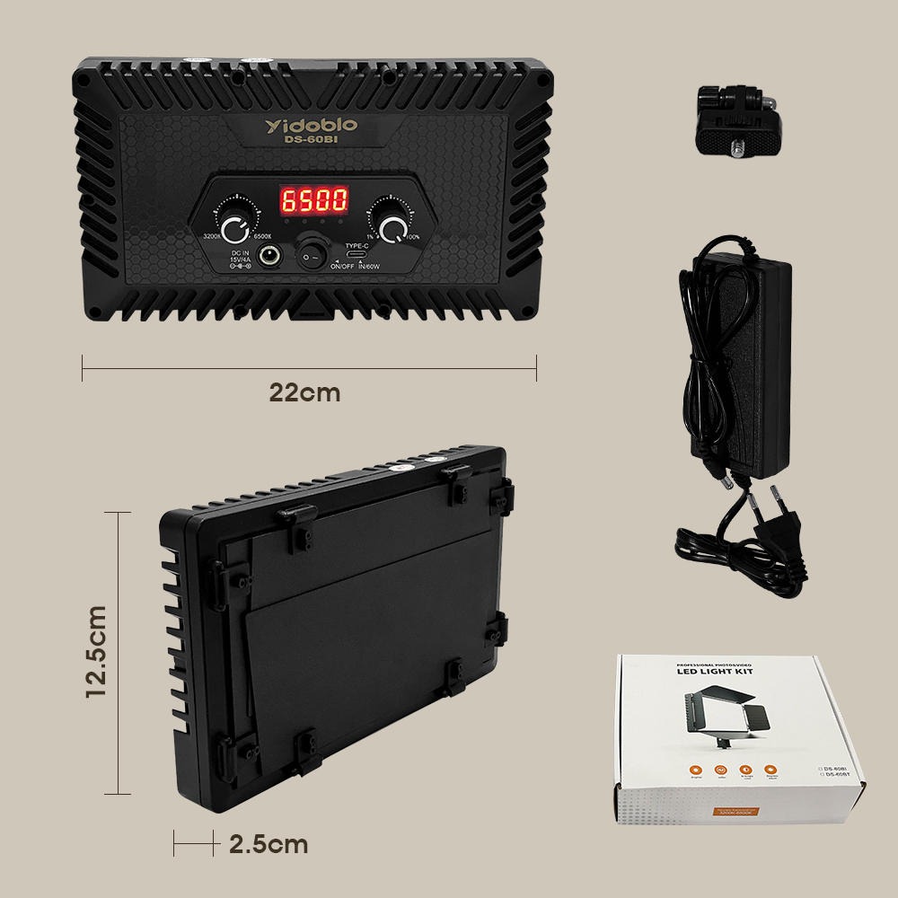 Luz de Video Portátil DS60BI,  - Photography Lighting Continuous reseña y precio