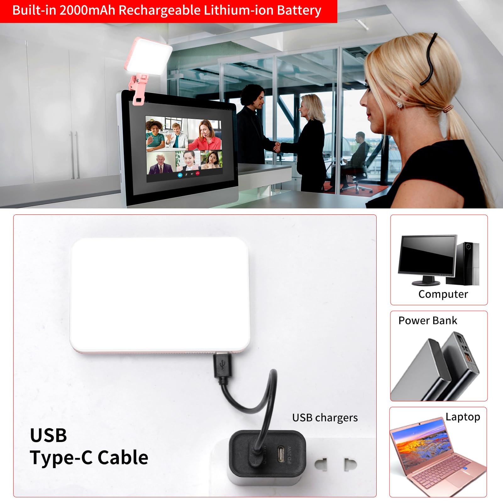 King Ma LUZ DE Selfie recargab - Photography Lighting Spotlight reseña y precio