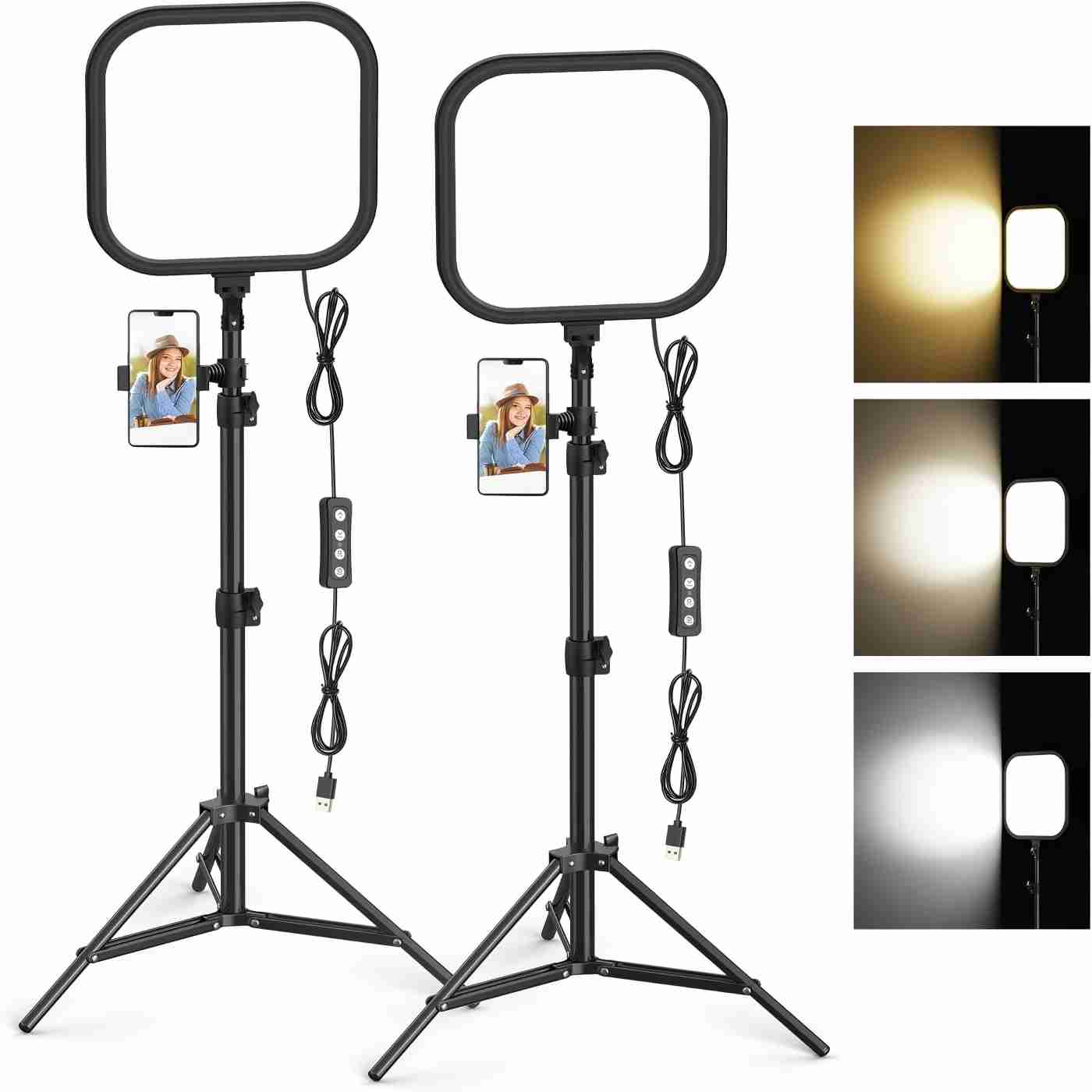 Kit de 2 Luces LED para Video  - Altson Photography Video Lighting Kit reseña y precio