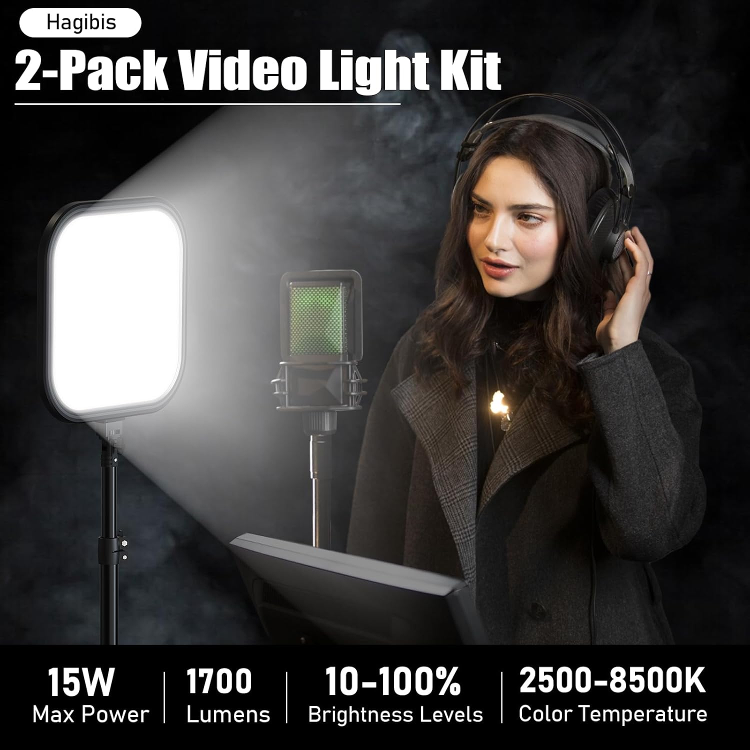 Kit de 2 Luces LED para Video  - Altson Photography Video Lighting Kit reseña y precio