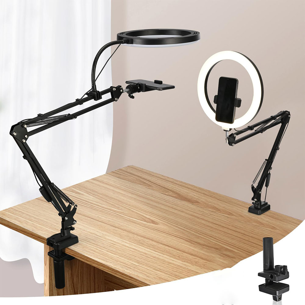 Anillo de luz con soporte y so - Photography Video Lighting Kit With Adjustable Tripod Stand reseña y precio