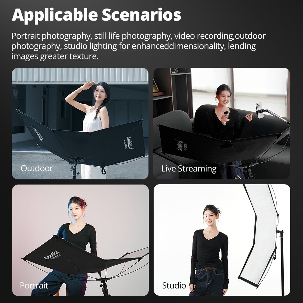 AMBITFUL 65*120cm Kit de trípo - Photography Lighting Types reseña y precio