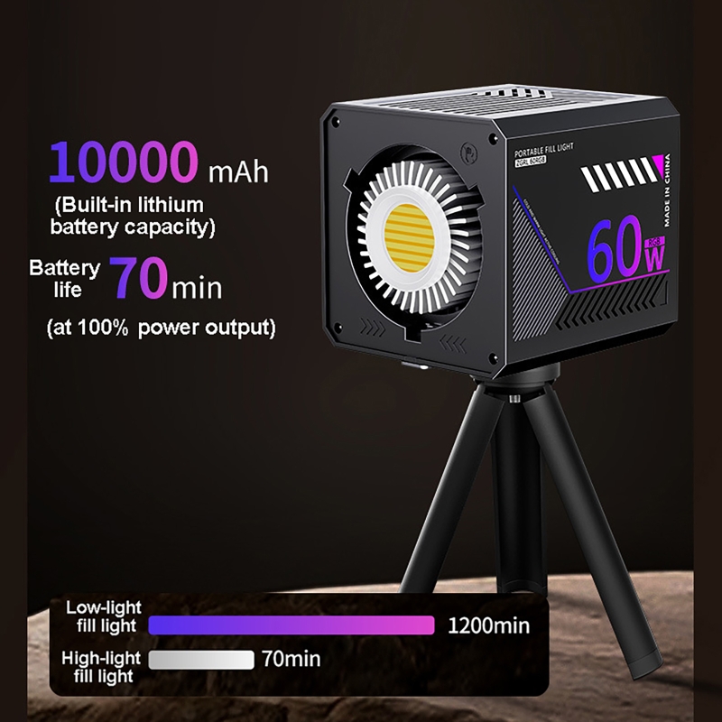 Luz de Video RGB de 60W, Luz L - Photography Lighting Handheld reseña y precio