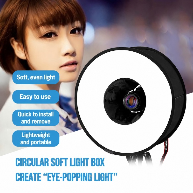 Softbox plegable de 45 cm con  - Photography Lighting Types reseña y precio
